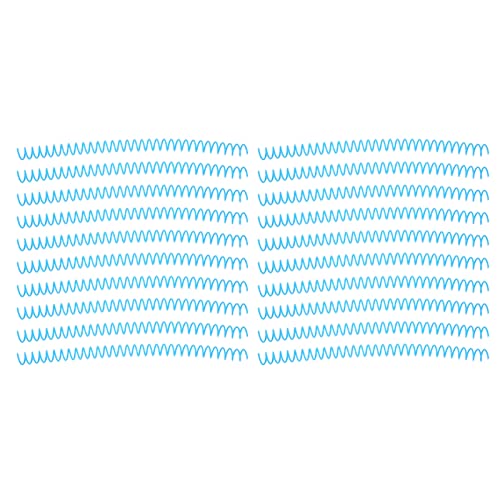 Spiralbindungsspule große Kapazität Premium Kunststoffbindung Kamm 13mm Durchmesser 20pcs für Büroklassenzimmerbibliothek (Blau) von plplaaoo
