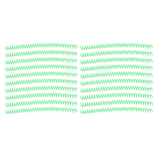 Spiralbindungsspule große Kapazität Premium Kunststoffbindung Kamm 13mm Durchmesser 20pcs für Büroklassenzimmerbibliothek (Grün) von plplaaoo