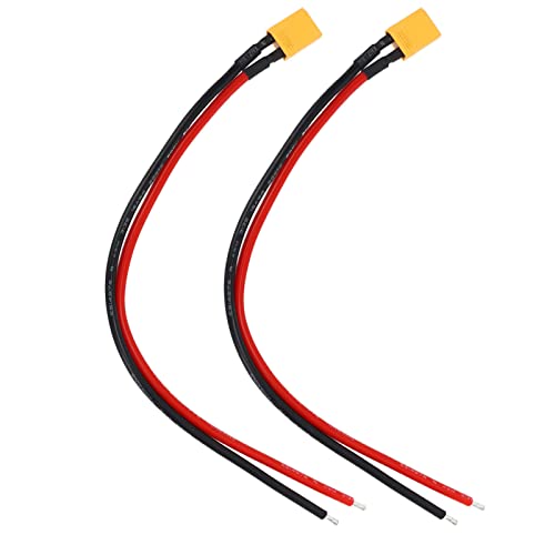 XT30 -Stecker weiblicher Stecker mit Silikondraht langlebiger, sanfter starker Anschluss für RC Lipo -Batterie RC -Drohne 2 PCs von plplaaoo