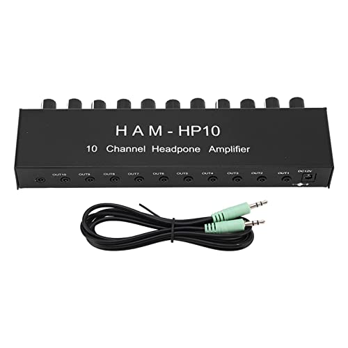 plplaaoo 10 Kanal -Kopfhörerverstärker Multi -Kanal -Stereoverteiler Hochpegel -Schallfeldausgangspegelsteuerung kompatibel mit 3,5 -mm -Kopfhörern kompakt und tragbarer Aluminiumlegierung plplaaoo 10 Kanal -Kopfhörerverstärker Multi -Kanal -Stereoverteiler Hochpegel -Schallfeldausgangspegelsteuerung kompatibel mit 3,5 -mm -Kopfhörern kompakt und tragbarer Aluminiumlegierung von plplaaoo