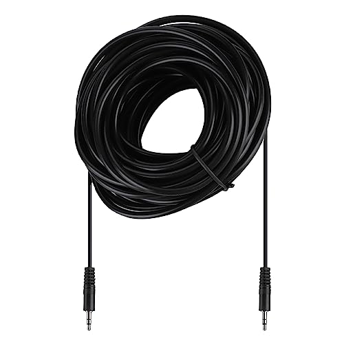 plplaaoo 3,5 mm Kupfer männlich bis männlich abgeschirmtes Audiokabel Hochwertiges Schallgetriebe für Lautsprecher und Headsets schwarz 10m 15m 20m 30m (10m/32,8ft) von plplaaoo