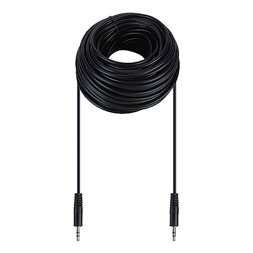 plplaaoo 3,5 mm Kupfer männlich bis männlich abgeschirmtes Audiokabel Hochwertiges Schallgetriebe für Lautsprecher und Headsets schwarz 10m 15m 20m 30m (20m) von plplaaoo