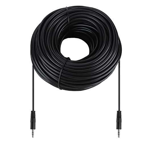 plplaaoo 3,5 mm Kupfer männlich bis männlich abgeschirmtes Audiokabel Hochwertiges Schallgetriebe für Lautsprecher und Headsets schwarz 10m 15m 20m 30m (30 m) von plplaaoo