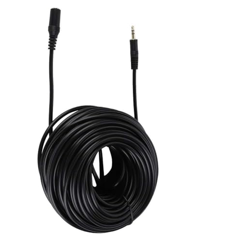 plplaaoo 3,5 mm männlicher weiblicher Audio -Verlängerungskabel -Jack -Aux -Kabel HiFi -Soundqualitätsverstärkerverbindung für Smartphone -Kopfhörer Stereo (25m / 82 Fuß) von plplaaoo