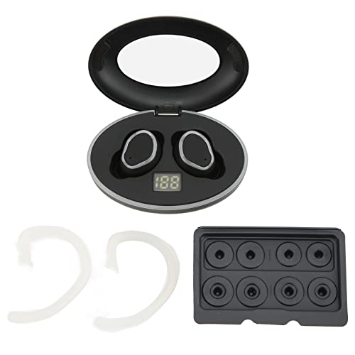 plplaaoo Sport Bluetooth Headset Bass Rauschen Reduktion Wireless Ohrhörer mit Anti -Lost -Ohrhaken und DREI Paaren Ohrstöpsel für das Fitnessstudio ABS -Material Leicht tragbar von plplaaoo