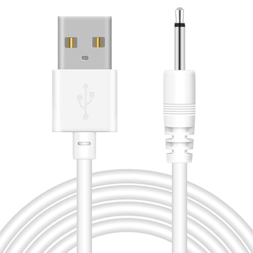 1 Packung Massagegerät Schnellladekabel, USB auf 2,5 mm Stecker DC Ladekabel, USB-Ladekabel für kabellose Massagegeräte, Ersatz DC Power Charger Draht, Kompatibilität mit 5 V wiederaufladbaren Geräten von pluX