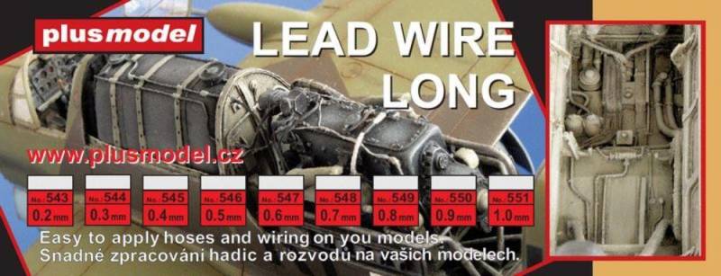 Lead wire 0,7 mm, long 240 mm von plusmodel
