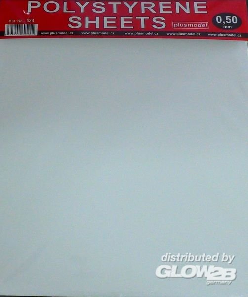 Polystyrene sheets 0,50mm (220x190mm) von plusmodel