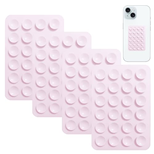 4 Stück Silikon Saugnapf Handyhülle,Handy Saugnapf Halterung,Starker Halt für Glatten Oberflächen,Wiederverwendbar,Abwaschbar,Wird für Selfies und Videoaufnahmen Verwendet Spiegel,Küche(Rosa) 4 Stück Silikon Saugnapf Handyhülle,Handy Saugnapf Halterung,Starker Halt für Glatten Oberflächen,Wiederverwendbar,Abwaschbar,Wird für Selfies und Videoaufnahmen Verwendet Spiegel,Küche(Rosa) von pluvialix