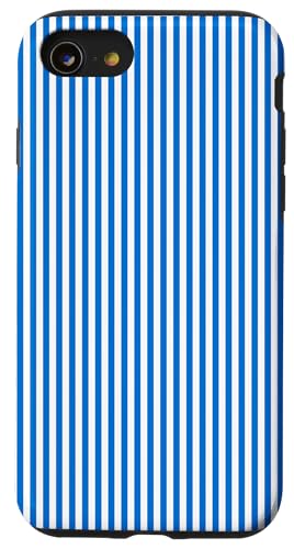 California True Blue Nadelstreifen mit West Coast Klarheit Hülle für iPhone SE (2020) / 7 / 8 von podartist