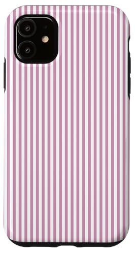 Mauve Mist Nadelstreifen in einem englischen Landgarten Hülle für iPhone 11 von podartist