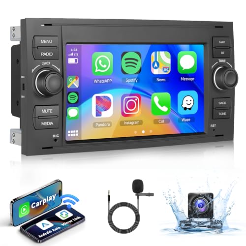 2G & 64G Podofo Autoradio Für Ford Fiesta Focus Mondeo Transit Kuga C-Max S-Max Wireless Carplay Android Auto,7" Touchscreen Stereo Navi/WiFi mit AHD Rückfahrkamera GPS Bluetooth RDS/FM Radio/CANBUS 2G & 64G Podofo Autoradio Für Ford Fiesta Focus Mondeo Transit Kuga C-Max S-Max Wireless Carplay Android Auto,7" Touchscreen Stereo Navi/WiFi mit AHD Rückfahrkamera GPS Bluetooth RDS/FM Radio/CANBUS von podofo