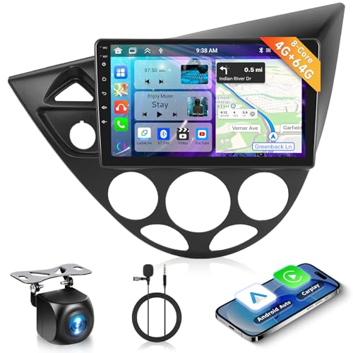 4G+64G 8-Core Podofo 9" Autoradio Bluetooth Für Ford Focus MK1 C170 1998-2005 Carplay Android Auto Wireless,DSP,WiFi GPS Navi HiFi/RDS/FM,Android 13 Radio 2 din mit AHD Rückfahrkamera 4G+64G 8-Core Podofo 9" Autoradio Bluetooth Für Ford Focus MK1 C170 1998-2005 Carplay Android Auto Wireless,DSP,WiFi GPS Navi HiFi/RDS/FM,Android 13 Radio 2 din mit AHD Rückfahrkamera von podofo