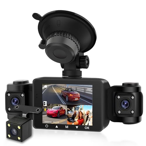 Dashcam 360° mit 4 Kameras fürs Auto, Podofo HD 1080P Rückfahrkamera 4-Kanal-Loop-Aufnahme Nachtsicht G-Sensor Toter-Winkel-Warnung +64 GB TF-Karte Dashcam 360° mit 4 Kameras fürs Auto, Podofo HD 1080P Rückfahrkamera 4-Kanal-Loop-Aufnahme Nachtsicht G-Sensor Toter-Winkel-Warnung +64 GB TF-Karte von podofo
