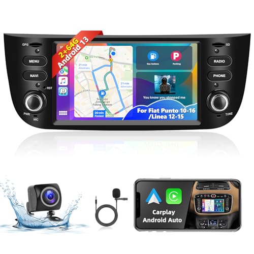Podofo 2+64G Autoradio für FIAT Punto 2010-2016/Linea 2012-2015 mit Wireless Carplay Android Auto Navi Android13 Touchscreen 6.2 Zoll BT/WiFi/FM/RDS/GPS/SWC/HiFi/Canbus+Mikrofon+AHD Rückkamera Podofo 2+64G Autoradio für FIAT Punto 2010-2016/Linea 2012-2015 mit Wireless Carplay Android Auto Navi Android13 Touchscreen 6.2 Zoll BT/WiFi/FM/RDS/GPS/SWC/HiFi/Canbus+Mikrofon+AHD Rückkamera von podofo