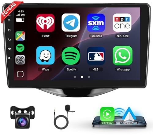 Podofo Carplay Autoradio für Toyota Aygo 2015/Citroen C1 2020/Peugeot 108, 9" Touchscreen Autoradio 2G+64G mit Wireless Carplay Android Auto, Bluetooth/GPS/WiFi/FM/RDS/SWC/HiFi/USB+Rückfahrkamera Podofo Carplay Autoradio für Toyota Aygo 2015/Citroen C1 2020/Peugeot 108, 9" Touchscreen Autoradio 2G+64G mit Wireless Carplay Android Auto, Bluetooth/GPS/WiFi/FM/RDS/SWC/HiFi/USB+Rückfahrkamera von podofo