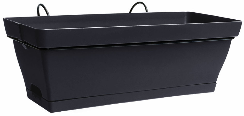 Poétic Blumenkasten-Set ROMÉO, (B)490 mm, granite, 2er Set von poétic
