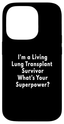 Lungentransplantation Survivor Hülle für iPhone 14 Pro von pointees