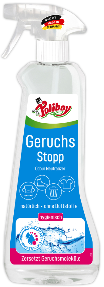 Poliboy Aktiv Geruchs Stopp, 500 ml Sprühflasche von poliboy