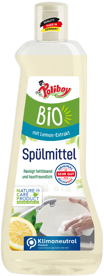 Poliboy Bio Handspülmittel mit Lemon-Extrakt, 500 ml Flasche von poliboy