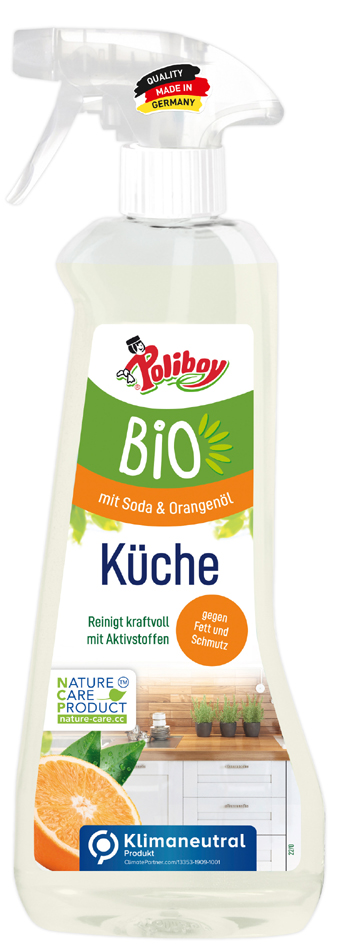 Poliboy Bio Küchen Reiniger, 500 ml Sprühflasche von poliboy