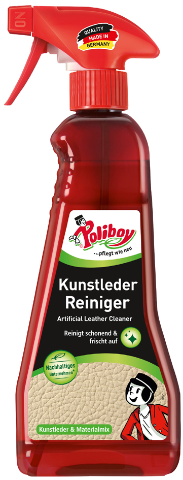 Poliboy Kunstleder Reiniger, 375 ml Sprühflasche von poliboy