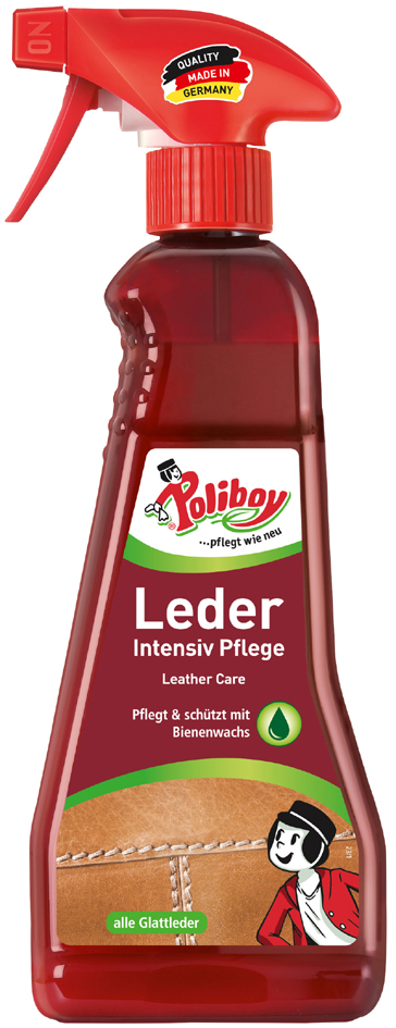 Poliboy Leder Intensiv Pflege, 375 ml Sprühflasche von poliboy