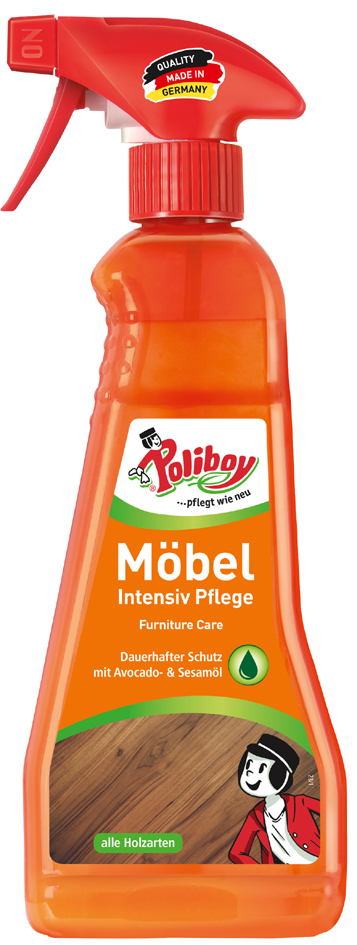 Poliboy Möbel Intensiv Pflege, 375 ml Sprühflasche von poliboy