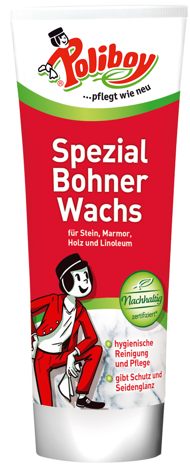 Poliboy Spezial Bohner Wachs, 250 ml in Standtube von poliboy