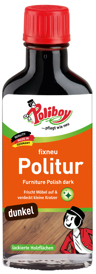 Poliboy fixneu Holz Politur dunkel, 100 ml von poliboy