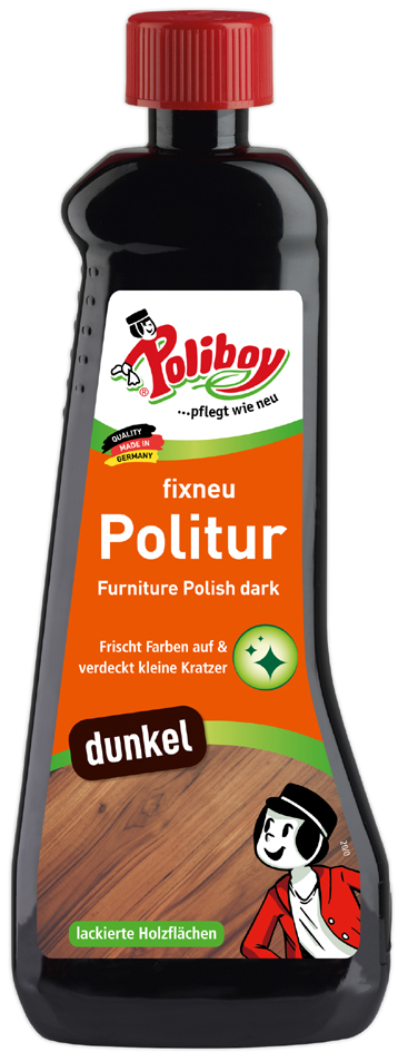 Poliboy fixneu Holz Politur dunkel, 500 ml von poliboy