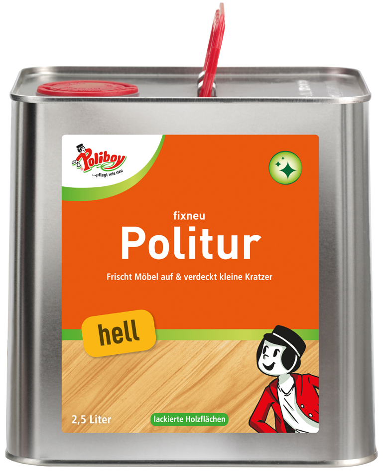 Poliboy fixneu Holz Politur hell, 2,5 Liter von poliboy