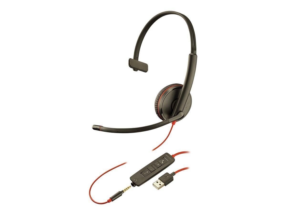 Poly Blackwire 3200 Series C3215 Mono Headset On-Ear von poly