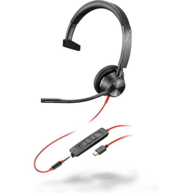 Poly Blackwire 3315 Monaurales Headset von poly