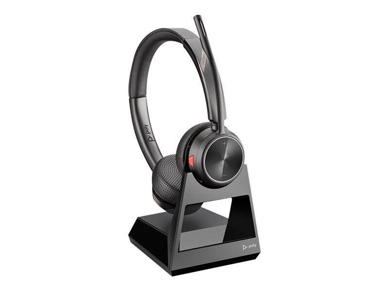 Poly Savi 7220 Office Stereo Headset-System On-Ear mit Basisstation (DECT) von poly