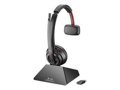 Poly Savi 8210 UC Mono Headset On-Ear mit USB-Dongle (DECT, kabellos) von poly