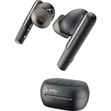 Poly Voyager Free 60+ UC Carbon schwarz Earbuds +BT700 USB-C Adapter +Touchsc... von poly