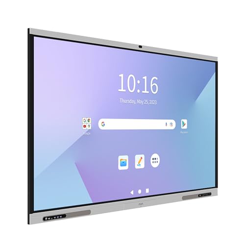 polyboard - Interaktives Whiteboard 75 Zoll mit Video-Kamera, Google-EDLA & Office (4K UHD) 2.4G WiFi - Digitales Smart-Board & Tafel für Schule & Unternehmen - Flipchart Monitor Touch-Screen von polyboard
