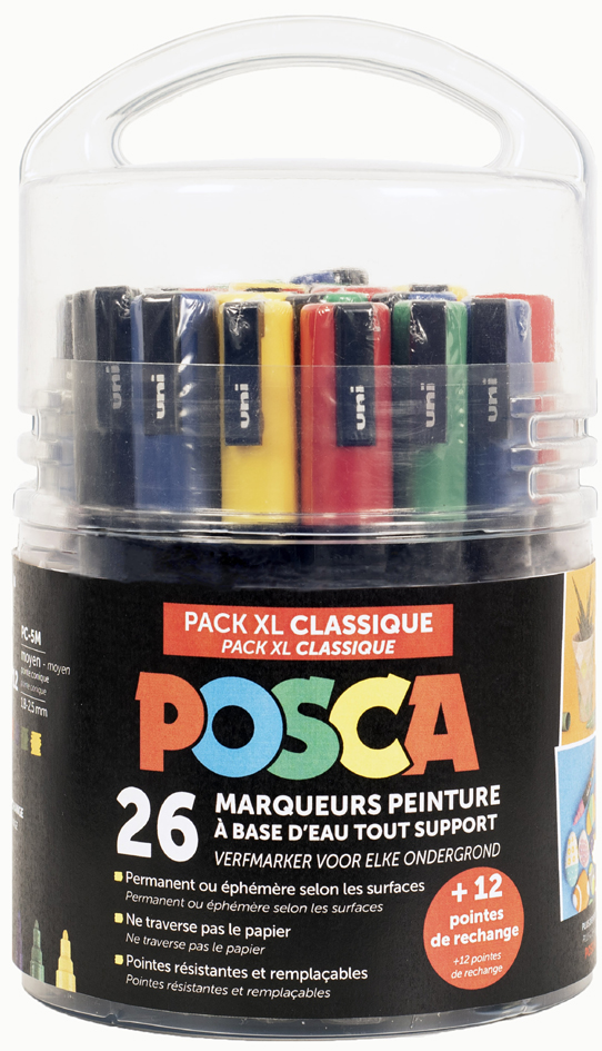 POSCA Pigmentmarker , Pack XL Classique, , 26er Set, sortiert von posca