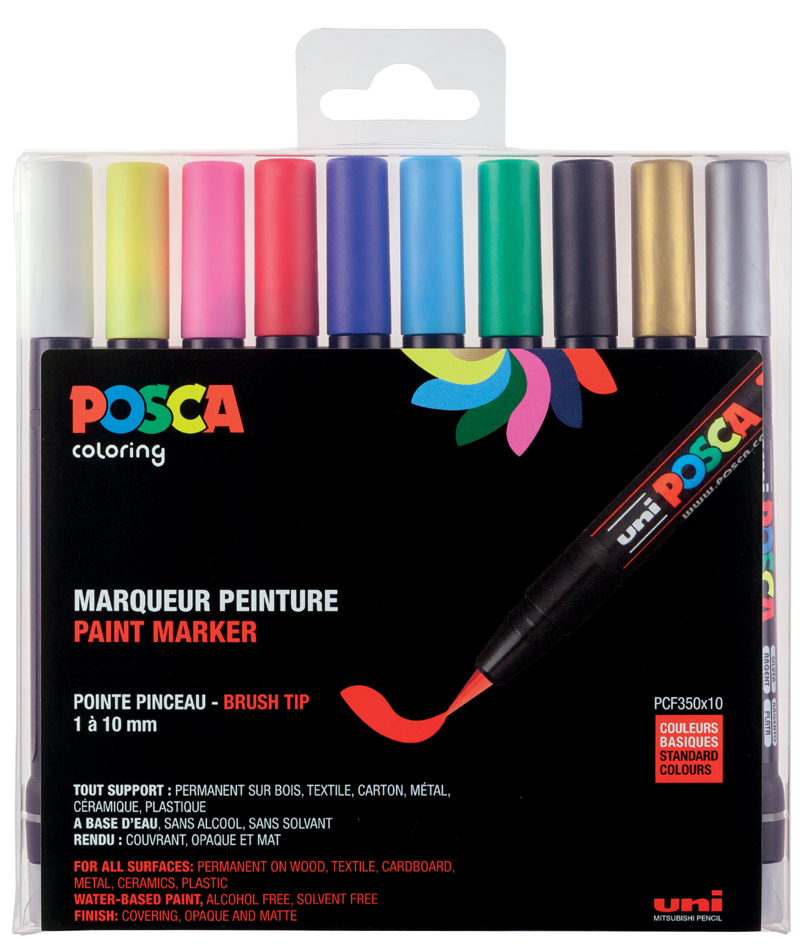 POSCA Pigmentmarker PCF-350, 10er Box von posca