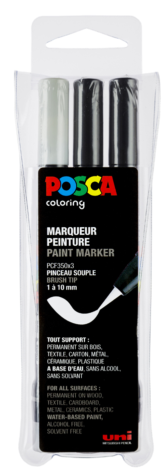 POSCA Pigmentmarker PCF-350, 3er Etui von posca