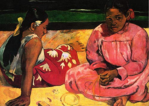 Kunstkarte Paul Gauguin "Frauen am Strand" von postkarten-universum