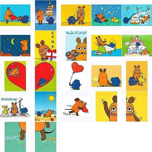 Postkarten-Komplett-Set "Sendung mit der Maus" von postkarten-universum