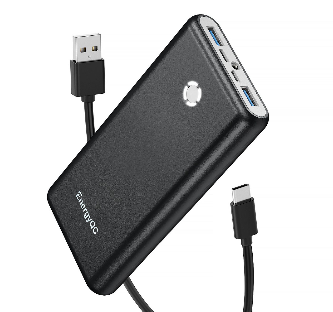 poweradd pro Power Bank 20000mAh Externer Akku Tragbares Ladegerät USB C Powerbank mit Taschenlampe, Externe Handyakkus 20000 mAh (1 St), Kompatibel mit iPhone 15 14 13 12 Pro Samsung Huawei iPad usw von poweradd pro