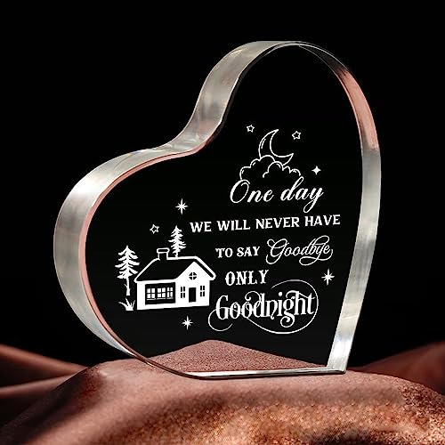 Geschenke für Freundinnen, Jahrestag Geschenk für Freundin Freund, Geburtstagsgeschenke, Valentinstag Geschenke, Herz Graviertes Acryl-Andenken-Dekor, Briefbeschwerer von powglass