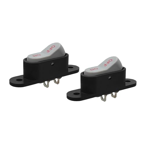 predolo 2Pcs Mini Wippschalter Ein/Aus Schalter Kippschalter Power Elektrische Ausrüstung für Geräte, 2-polig predolo 2Pcs Mini Wippschalter Ein/Aus Schalter Kippschalter Power Elektrische Ausrüstung für Geräte, 2-polig von predolo