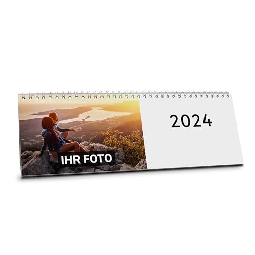 PrintPlanet® - Personalisierter Tischkalender 2024 mit eigenen Fotos - Fotokalender mit eigenen Bildern selbst gestalten (Portrait) von printplanet