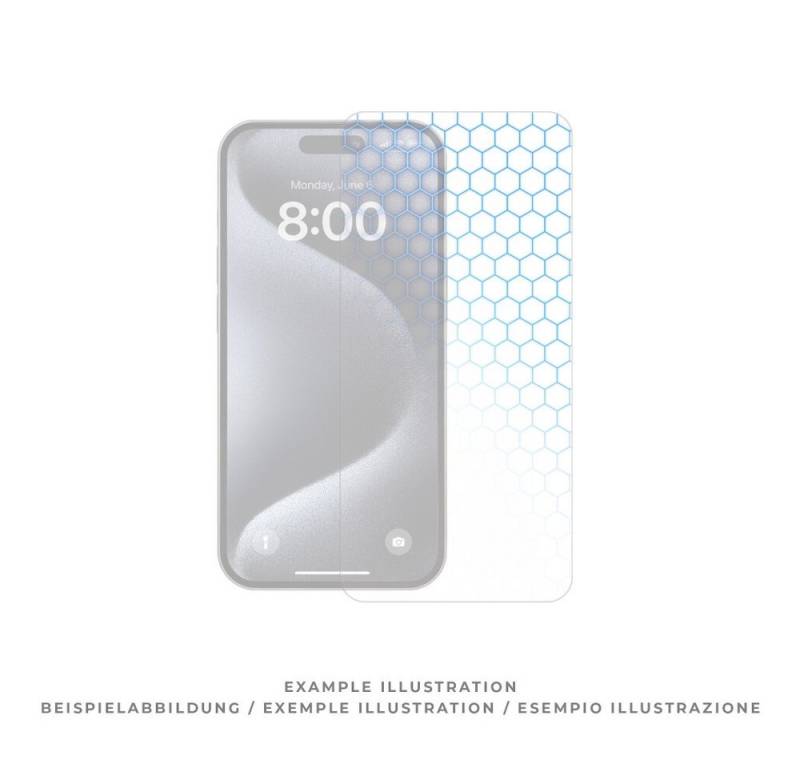 prio Displayschutzfolie prio Shock Proof Displayschutzglas für iPhone 16 Plus/15 Plus/15 Pro M, Gehärtetes Glas von prio