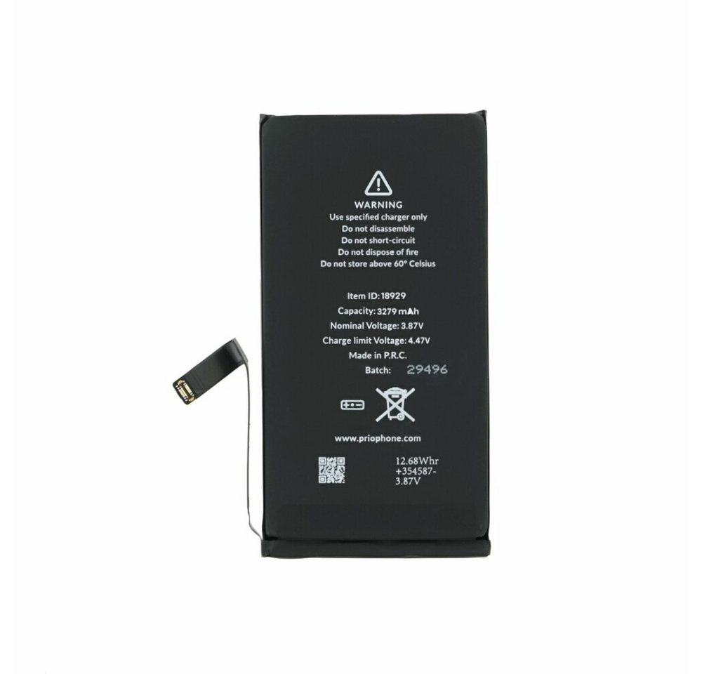 prio Prio Akku für iPhone 14 (Universeller APN) Handy-Akku (1 St) von prio