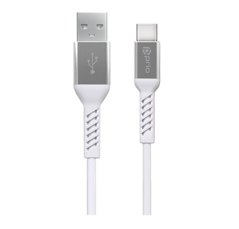 prio prio High-Speed Charge & Sync USB C auf USB A 3A 1,2 m weiß Smartphone-Ladegerät (USB-Kabel, 1-tlg) von prio